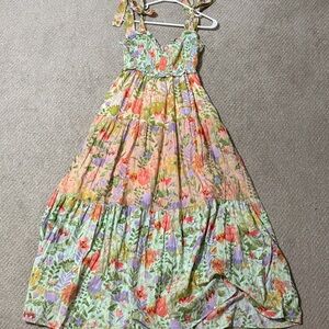 Vibrant Floral Maxi Dress - Multicolor